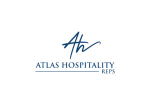 Logo of Atlas Foundry with a globe and a blacksmith figure.